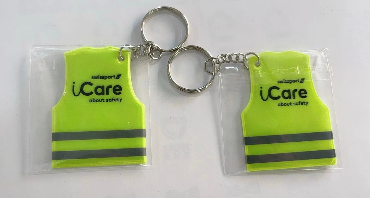 Safety Vest Key Chain 10 pack