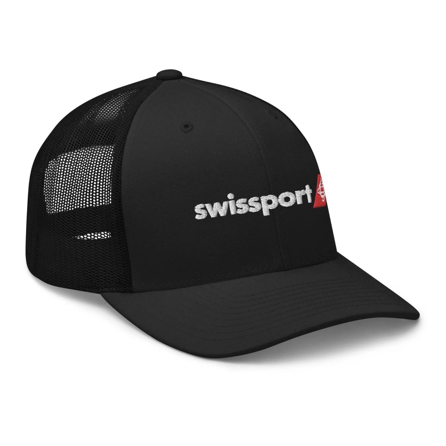 Swissport Black Trucker Cap